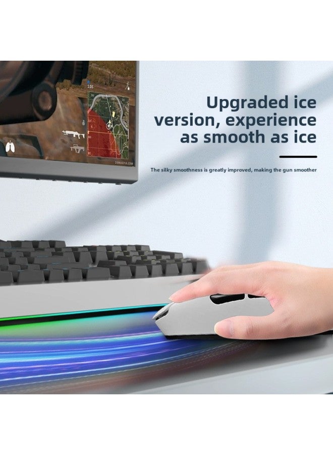 For Renmo ES21 Wireless Mouse ES21M Ice ICE Anti-frame Foot Sticker ES21 PRO Teflon Foot Pad-Color: A Pair Of Teflon Foot Pads  - Image 4