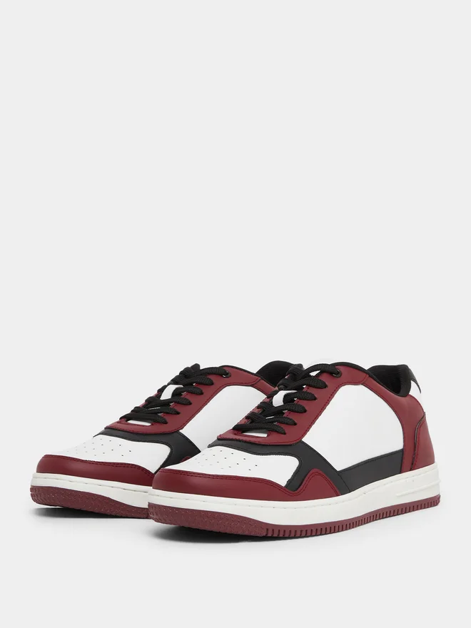 Styli Men Trendy Color Block Sneakers