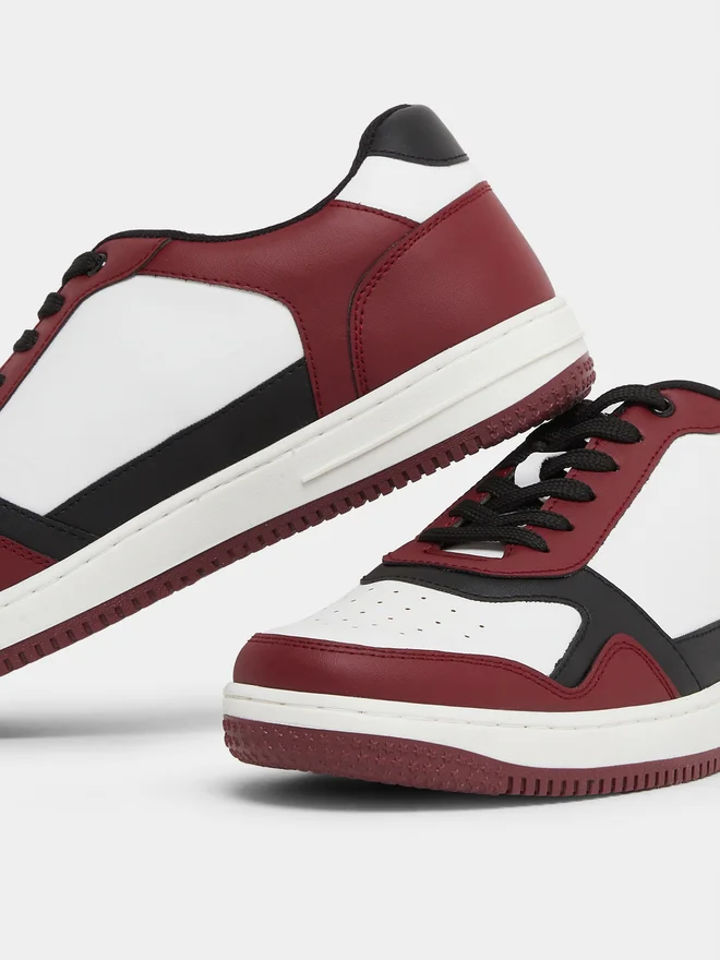 Styli white Men Trendy Color Block Sneakers for Men | Best Price UAE
