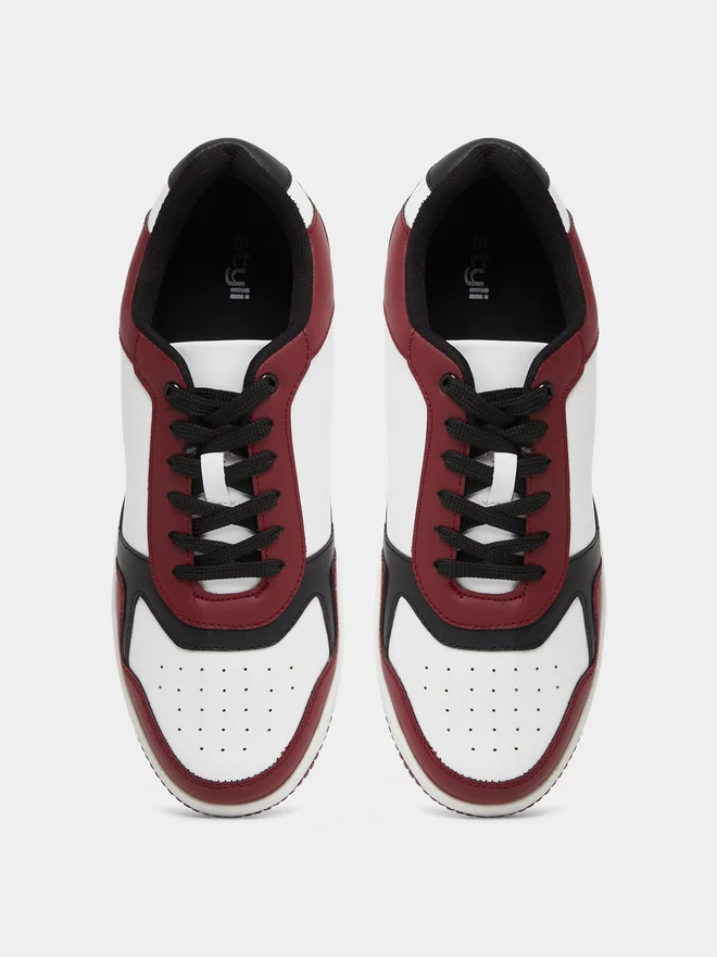 Styli white Men Trendy Color Block Sneakers for Men | Best Price UAE