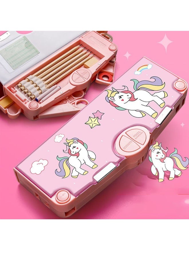 Bukela Pop-up Children's Multifunctional Pencil Box, Cute School Supplies Multifunctional Stationery Storage Box, Suitable Gift for Children and Teenagers - Image 3