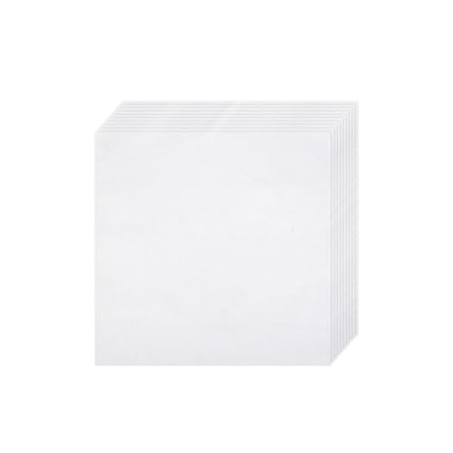 Nitelemn 10 PCS Embroidery Fabric, Pre-Cut White Natural Cotton Embroidery Cloth Fabric, Embroidery Cloth Squares for Embroidery Garment Craft (7 × 7 Inch) - Image 1
