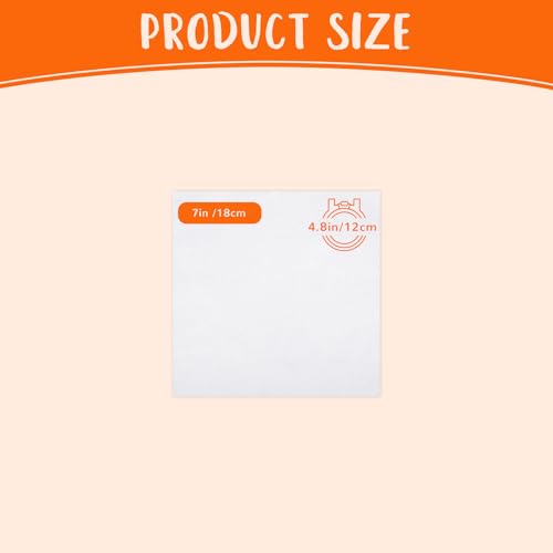 Nitelemn 10 PCS Embroidery Fabric, Pre-Cut White Natural Cotton Embroidery Cloth Fabric, Embroidery Cloth Squares for Embroidery Garment Craft (7 × 7 Inch) - Image 2