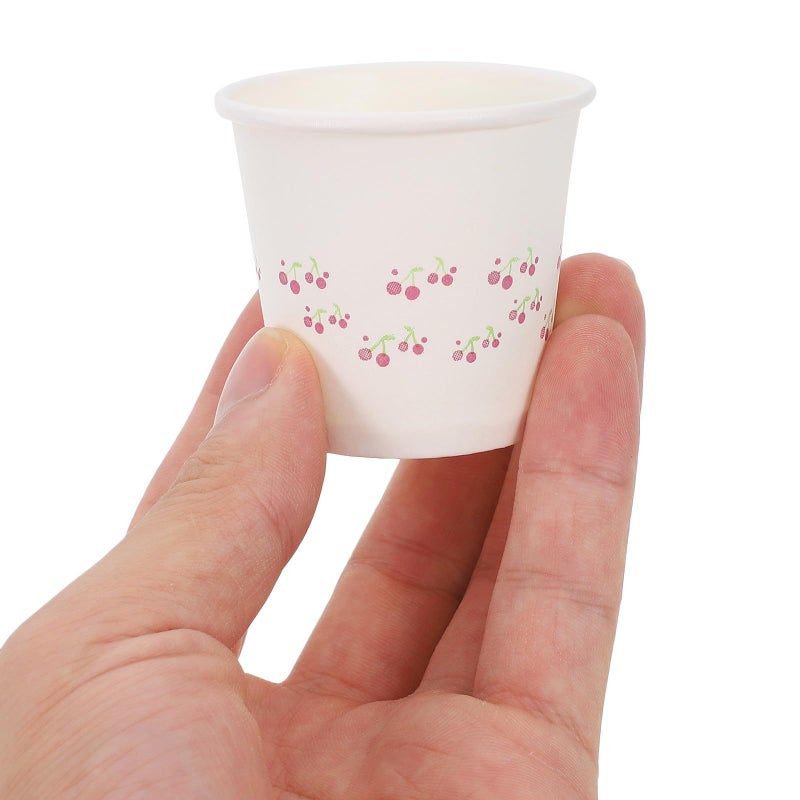 Unomor 100pcs 50ml Biodegradable Disposable Paper Sample Cups Mini Tasting Cups For Beverage Sampling Party Snacks - Image 5