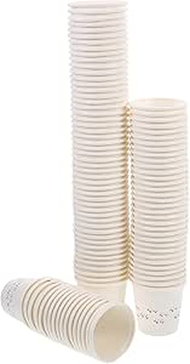 Unomor 100pcs 50ml Biodegradable Disposable Paper Sample Cups Mini Tasting Cups For Beverage Sampling Party Snacks - Image 1