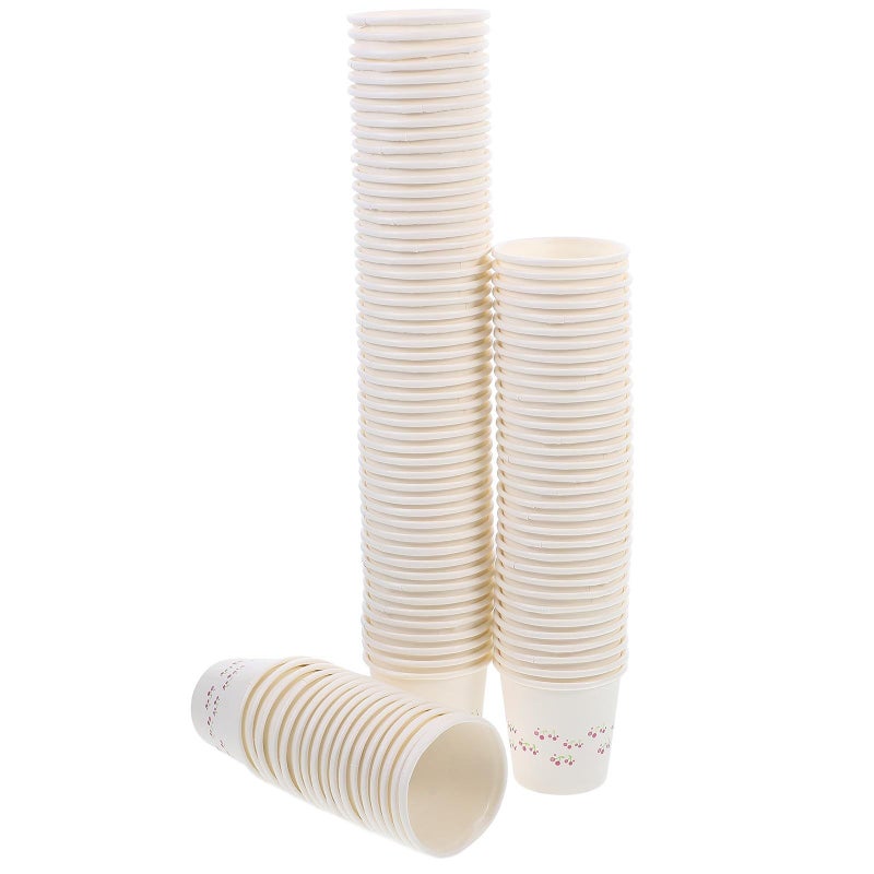 Unomor 100pcs 50ml Biodegradable Disposable Paper Sample Cups Mini Tasting Cups For Beverage Sampling Party Snacks - Image 2