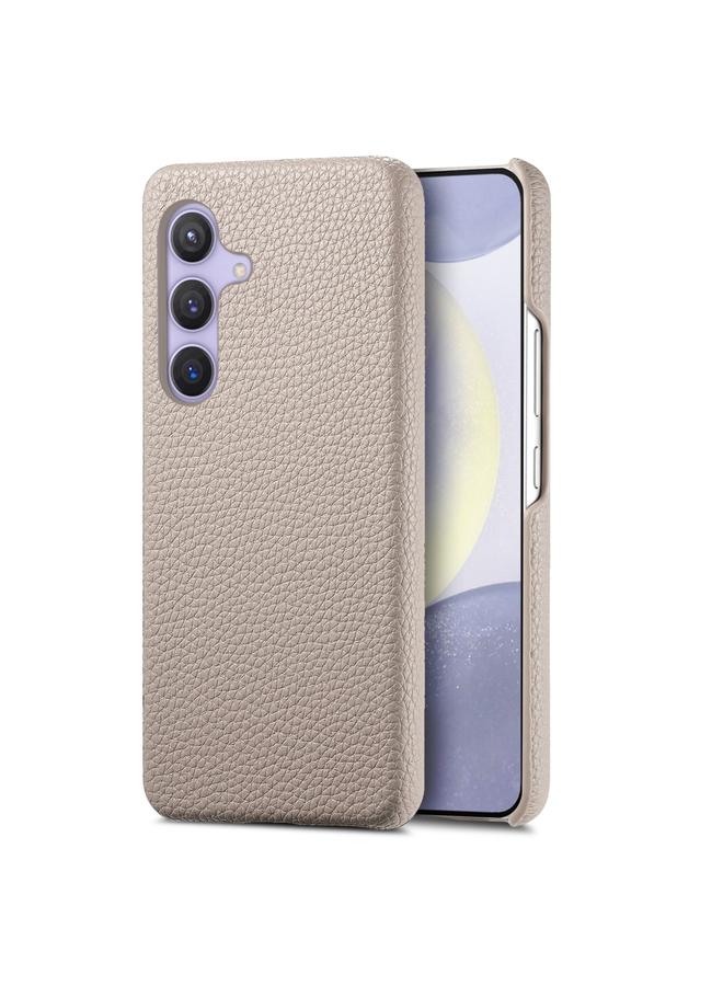 اس-توب جراب لهاتف Samsung Galaxy S24+ 5G، جراب خلفي من الجلد بحافة زيت الليتشي - Image 1