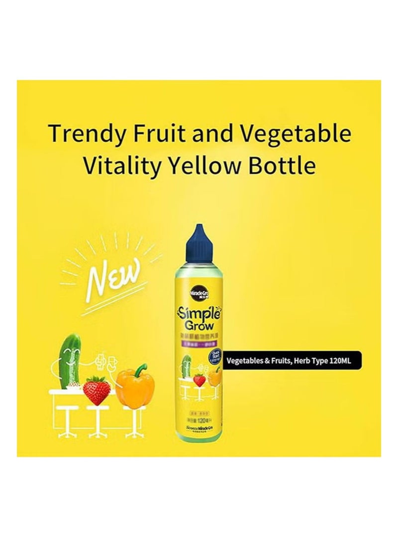 Miracle-Gro 120 Simple Grow Diluted Plant Nutrient Solution，Suitable for potted vegetables, fruits, and herbs, Nutritional and growth promoter - Image 2