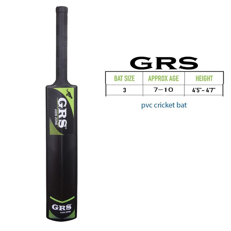 Grès Super Plastic Junior Cricket Bat (Size 3, Age 6-10 Year Old Kids) & 1 Tennies Ball - Image 2