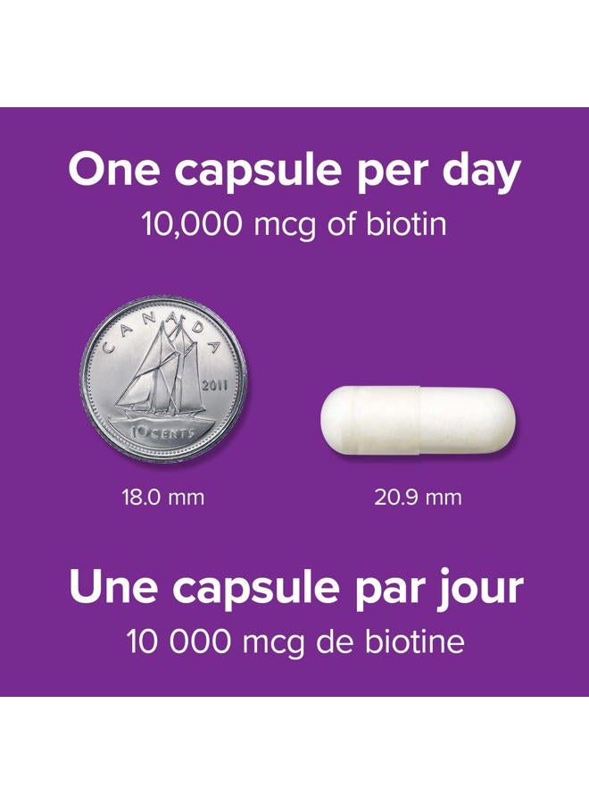 Webber naturals Biotin Extra Strength 10,000 mcg, 120 Capsules - Image 5