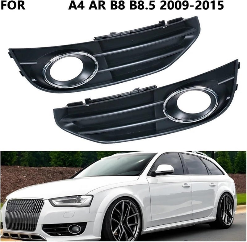 إطار غطاء ضباب المصد الأمامي المتوافق مع أودي A4 AR B8 B8.5 Allroad Quattro Travel 2009-2015 شبكة مصباح الضباب 8K0807681J01C (يسار فقط) - Image 2