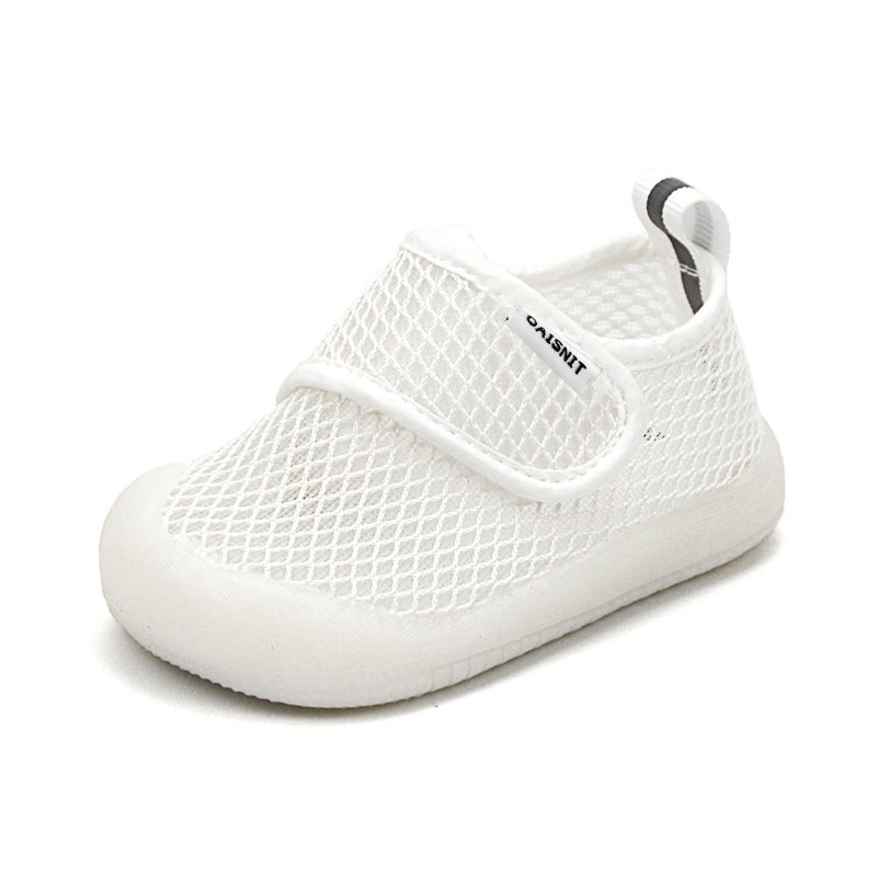 OAISNIT Baby Boy Girl Shoes Lightweight Breathable Toddler Mesh Sneakers Beach Water Shoes NonSlip First Walking Shoes 6 9 12 18 24 Months1218 Months 1White 