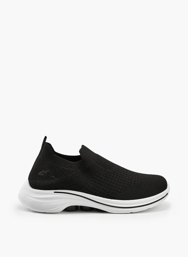 Oaklan by Shoexpress Textured Slip-On Sports Shoes with Pull Tab