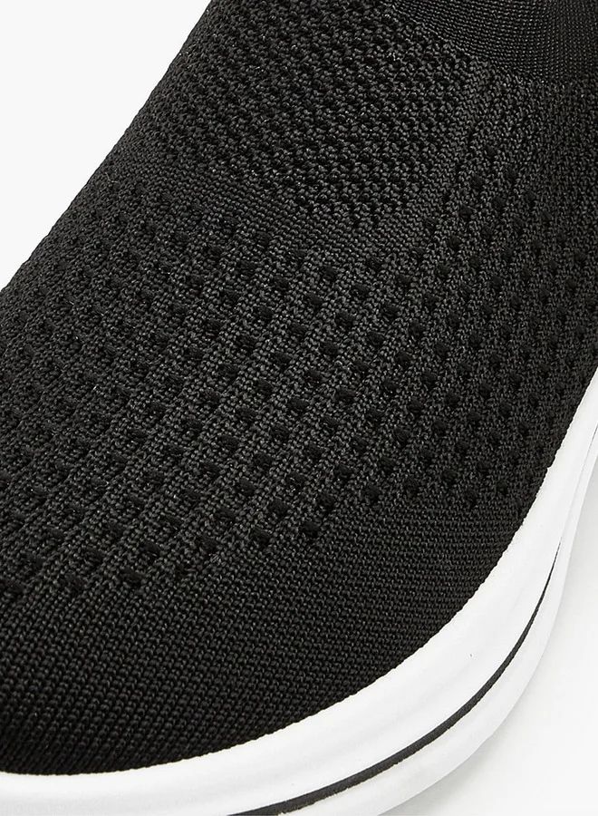 Oaklan by Shoexpress Textured Slip-On Sports Shoes with Pull Tab