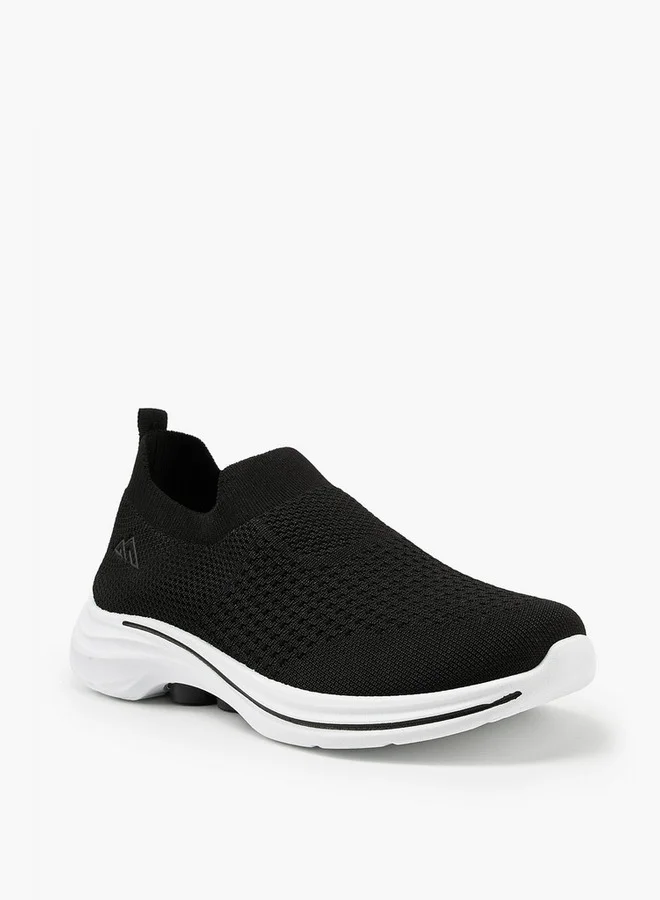 Oaklan by Shoexpress Textured Slip-On Sports Shoes with Pull Tab