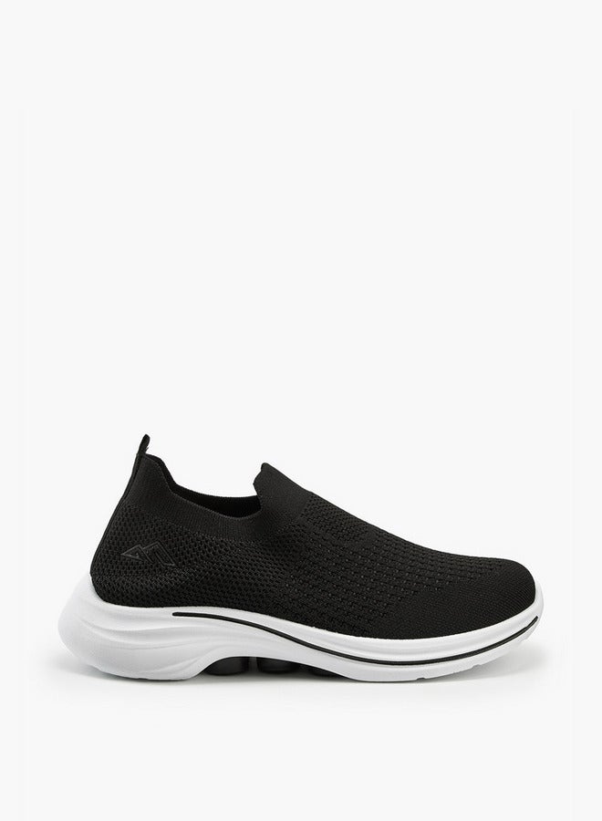 Oaklan by Shoexpress Textured Slip-On Sports Shoes with Pull Tab - Image 1