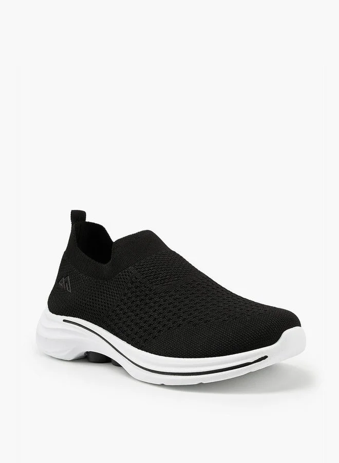 Oaklan by Shoexpress Textured Slip-On Sports Shoes with Pull Tab