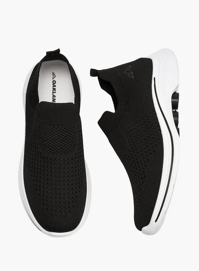 Oaklan by Shoexpress Textured Slip-On Sports Shoes with Pull Tab