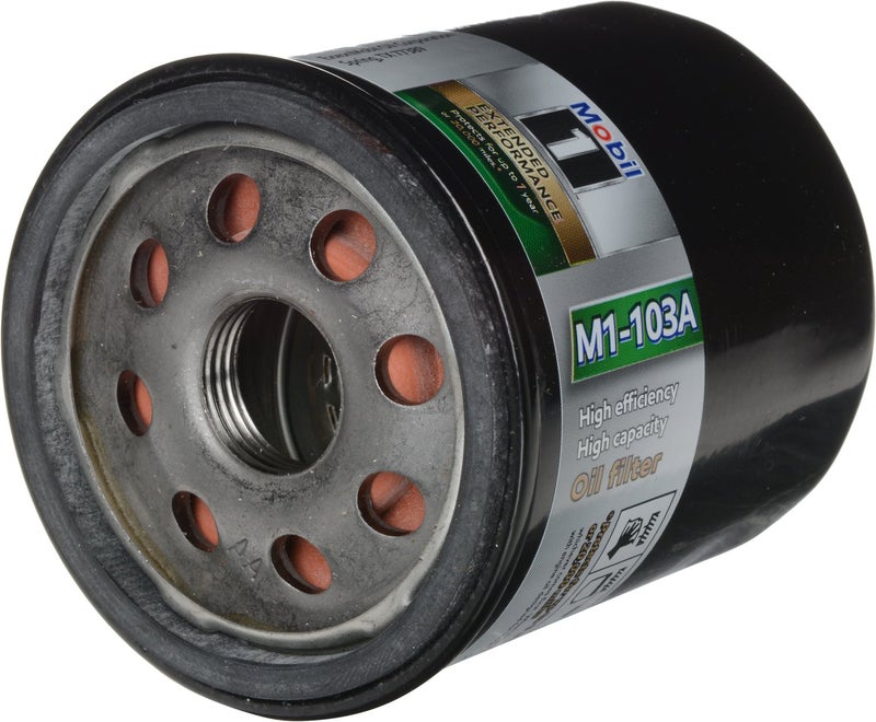 Mobil 1 Oil Filter, Canister, Screw-On, 13/16-16 in Thread, Steel, Black, Various GM Applications, Each - Image 2