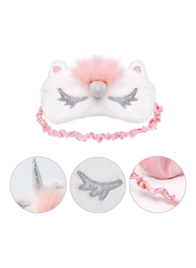 Loquat 4-Piece Unicorn Plush Eye Sleeping Mask 11 x 20cm - Image 4