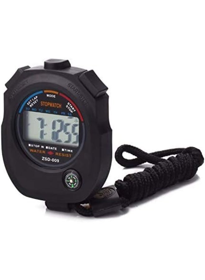 2 Pack Multi-Function Electronic Digital Sport Stopwatch Timer, Large Display with Date Time and Alarm Function,Suitable for Sports Coaches Fitness Coaches and Referees - Image 5