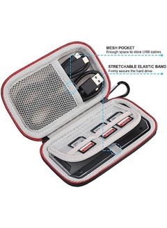 Lacdo Hard Drive Carrying Case For Sandisk Professional Pro G40 Ssd 1Tb 2Tb 4Tb Usb C External Solid State Drives Eva Shockproof Water Repellent Storage Travel Bag Black Plus Gray  - Image 4