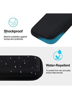Lacdo Hard Drive Carrying Case For Sandisk Professional Pro G40 Ssd 1Tb 2Tb 4Tb Usb C External Solid State Drives Eva Shockproof Water Repellent Storage Travel Bag Black Plus Gray  - Image 2