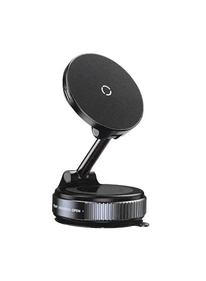 Magnetic Wireless Car Charger Mount K007S – Vacuum Suction & One-Handed Operation - Image 2