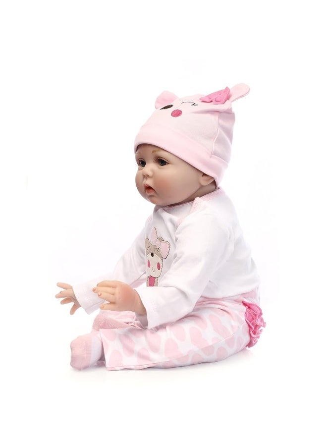Pedolltree Reborn Dolls Baby Clothes Pink Outfits for 20"- 22" Reborn Doll Girl Baby Clothing Sets - Image 4