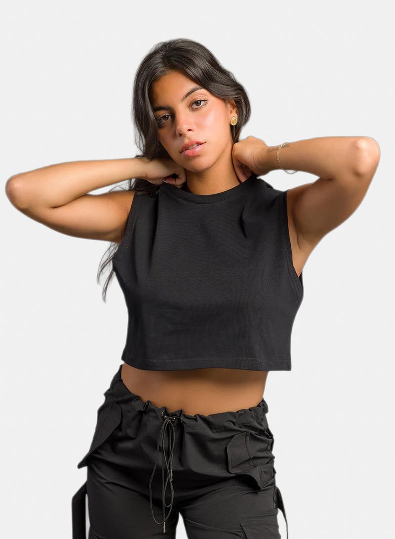 Stache Basic Crop Top - Image 1