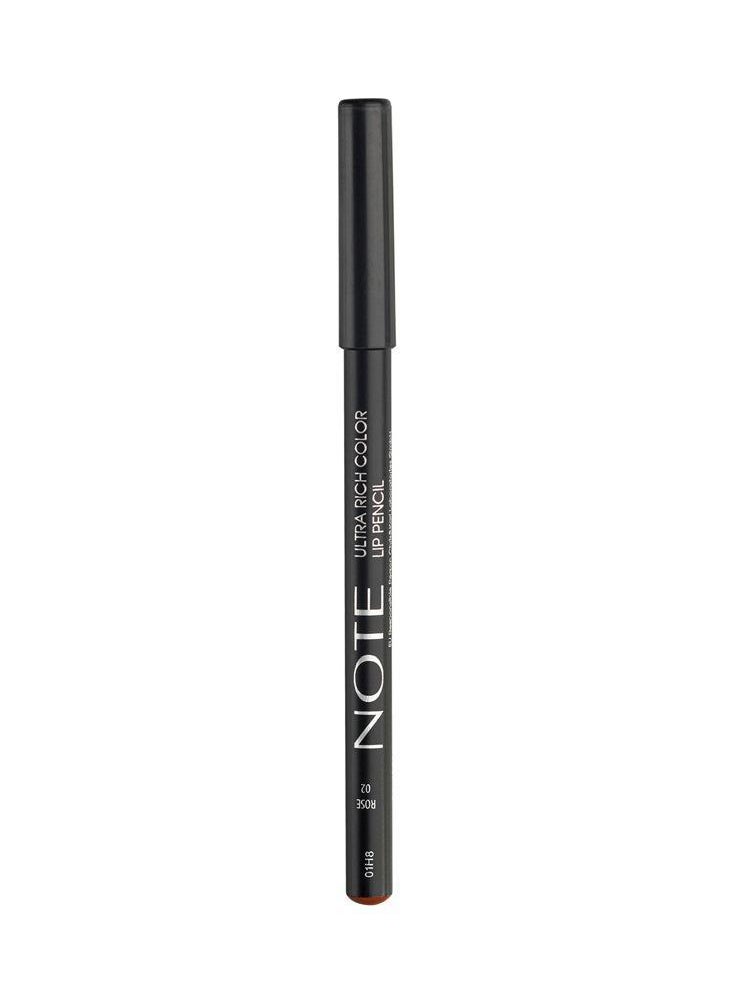 Note - Note Ultra Rich Color Lip Pencil 02 - Rose - Image 1