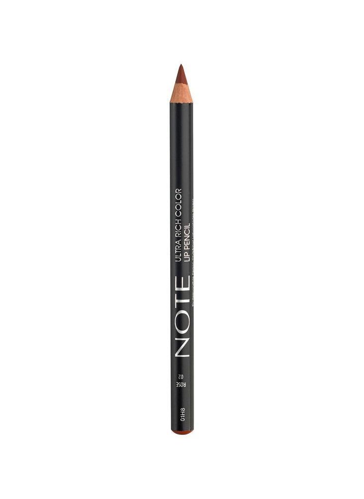 Note - Note Ultra Rich Color Lip Pencil 02 - Rose - Image 1