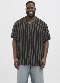 JACK & JONES Plus Size Striped Regular Fit Shirt  - Image 1