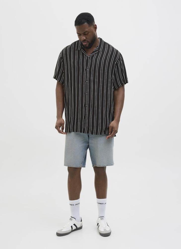 JACK & JONES Plus Size Striped Regular Fit Shirt  - Image 4