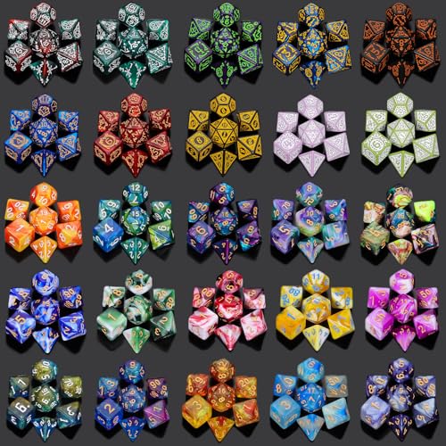 QMAY Mystery Dice Box 7PCS DND Dice Set Random Dice Patterns 1Surprise Boxes Polyhedral Dice with Dice Display Tube DD Gifts Box for Dungeons and Dragons RPG MTGRole Playing Table Game - Image 5