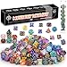 QMAY Mystery Dice Box 7PCS DND Dice Set Random Dice Patterns 1Surprise Boxes Polyhedral Dice with Dice Display Tube DD Gifts Box for Dungeons and Dragons RPG MTGRole Playing Table Game - Image 2