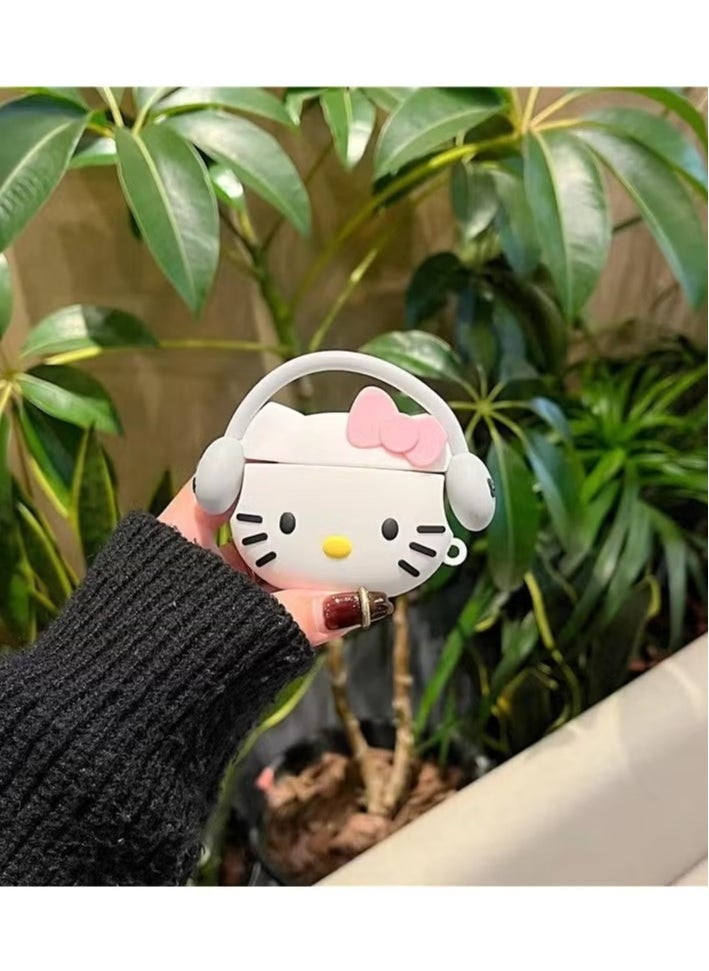 Generic For Bluetooth Headset Airpods 3 Generation Protective Case - Hello Kitty Protective Case - Silicone Drop Resistant Waterproof Case  - Image 3