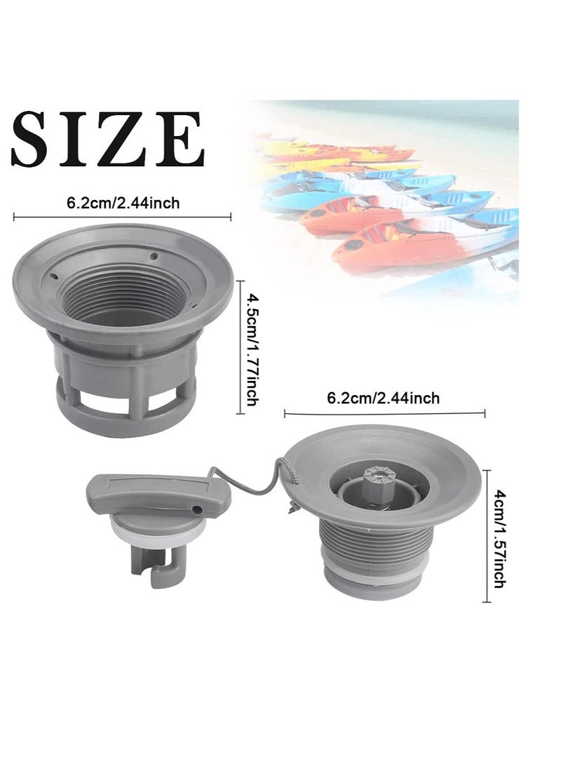 Captaintech Replacement Air Valve for Inflatable Boats and Kayaks, 8 Teeth PVC Valve Cap, Compatible with Dinghies and Canoes  - Image 2