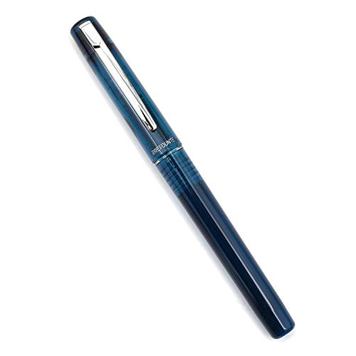 PLATINUM Prefounte Fountain Ink Pen with SS Medium Nib, Translucent Night Sea Blue Barrel, Cap, Blue-Black Ink Cartridge Included, Slip & Seal Cap Design, Ideal for Adults Daily Use Beginners - Image 2