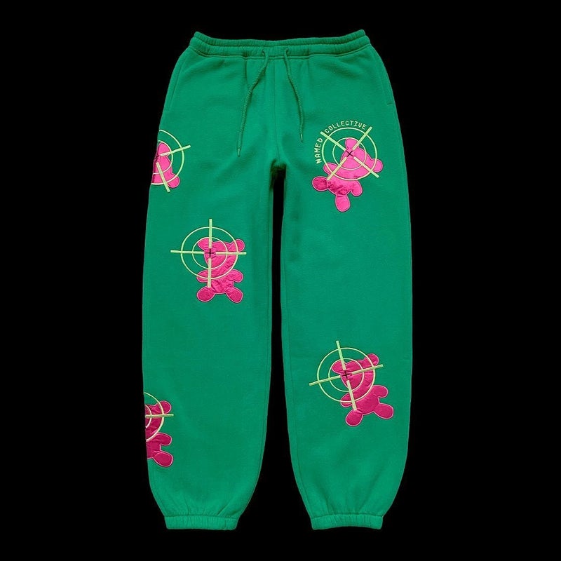 Y2K Embroidered Hoodie Unisex Loose Jacket Green Trousers - Image 1
