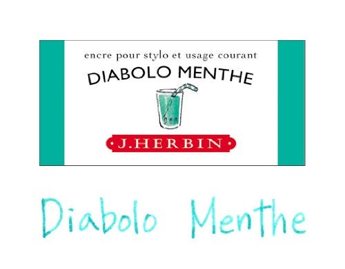 Jacques Herbin J. Herbin Fountain Pen Ink - 30 ml Bottled - Diabolo Menthe (13033T) - Image 4