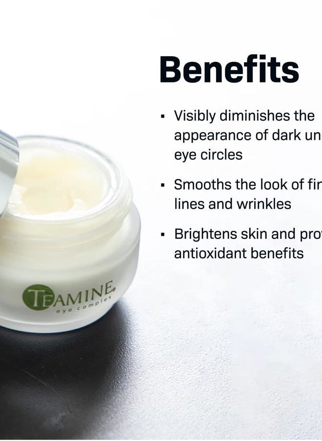 Teamine® Eye Complex, Anti Aging Eye Treatment for Dark Circles, Fine Lines and Wrinkles, with Green Tea Extract, 0.5 oz