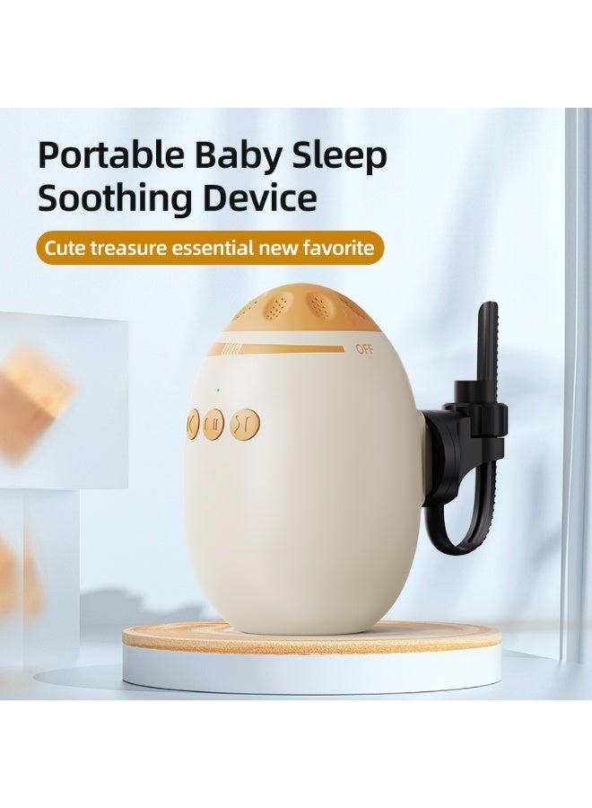 Automatic Soother for Peaceful Baby Sleep Rocks any Stroller or Pram,Sounds Portable Sleep Sounds Portable Sleep Aid for Newborns Preemies USBC Rechargeable White Noise Machine - Image 3
