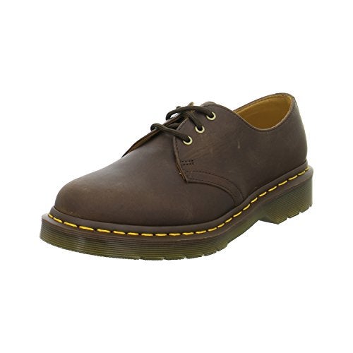 Dr Martens Dr. Martens Unisex 1461 Oxford, Dark Brown Crazy Horse, 6 US Women / 5 US Men - Image 1