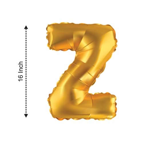 JUST PARTY Gold Letters Alphabets Foil Balloons for Birthday/Anniversary/Bachelorette/Wedding/Farewell & Other Ocassions, Make Your Own Custom Phrase - Image 3