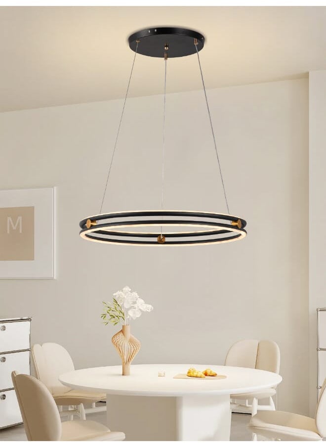 Best Power Luxury LED Chandelier With 3 Brightness Levels |134W Round Pendant Lamp 60CM Diameter Adjustable Height Ideal For Entryway Living Room Dining Room Bedroom  - Image 2
