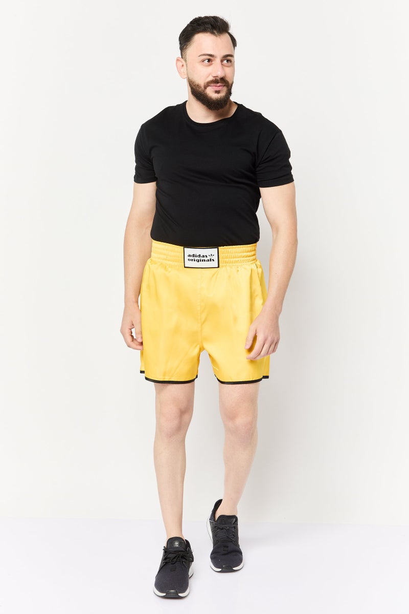 adidas Originals Men Sportswear Fit Boxing Shorts, Gold  - Image 3