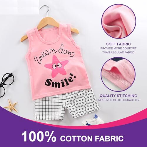 MumsLap T-Shirt 100% Cotton Innerwear Vests for Comfortable and Breathable for Baby Boys & Baby Girls | Summer Wear Kids Sando Baniyan Sleeveless Tshirt Multicolor (0-3 Months) Pack of 5 - Image 5