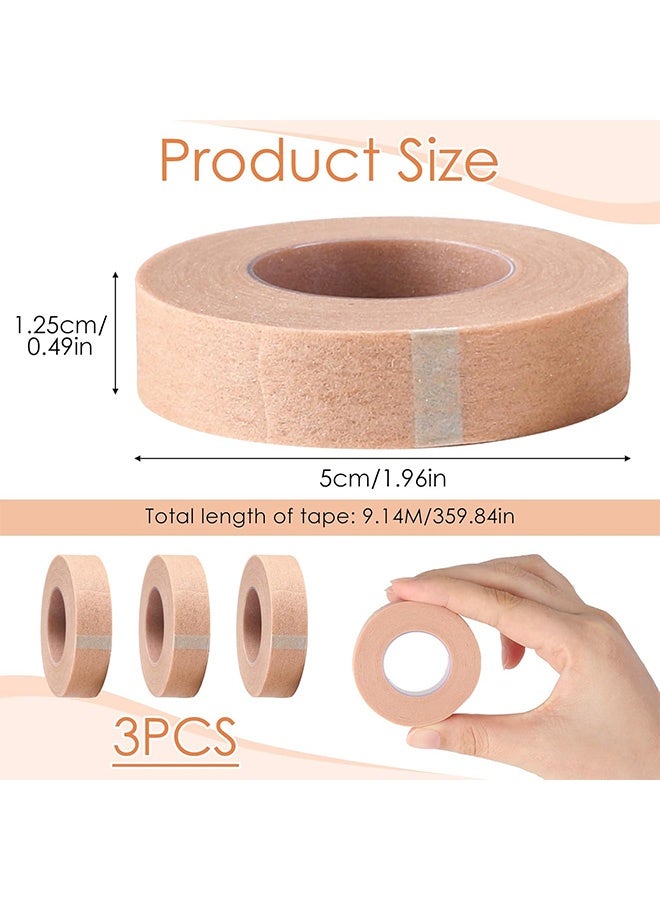 3M Micropore 1533 Medical Tape, Surgical Adhesive Tape, Medical Compliance Certified, Microporous and Flexible, Nasal Tape, Rhinoplasty - Flesh Color (1.25 cm x 9.1 m,3 rolls) - Image 2
