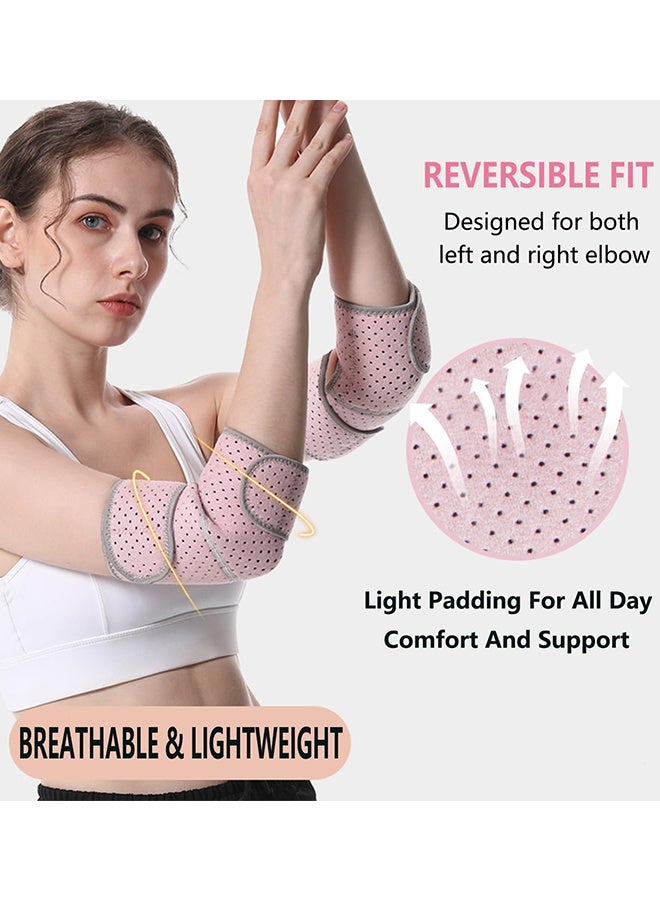 Elbow Brace, Adjustable Elbow Support, Tennis Elbow Compression Sleeve Wrap Support, Golfer's Elbow, Bursitis, Sprains, Strains, Sports Injury Recovery Joint, Arthritis Pain Relief - Image 4